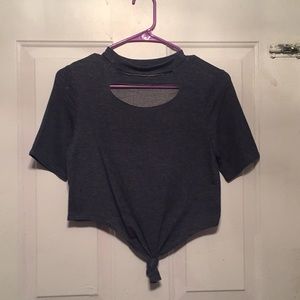 Crop top with knot